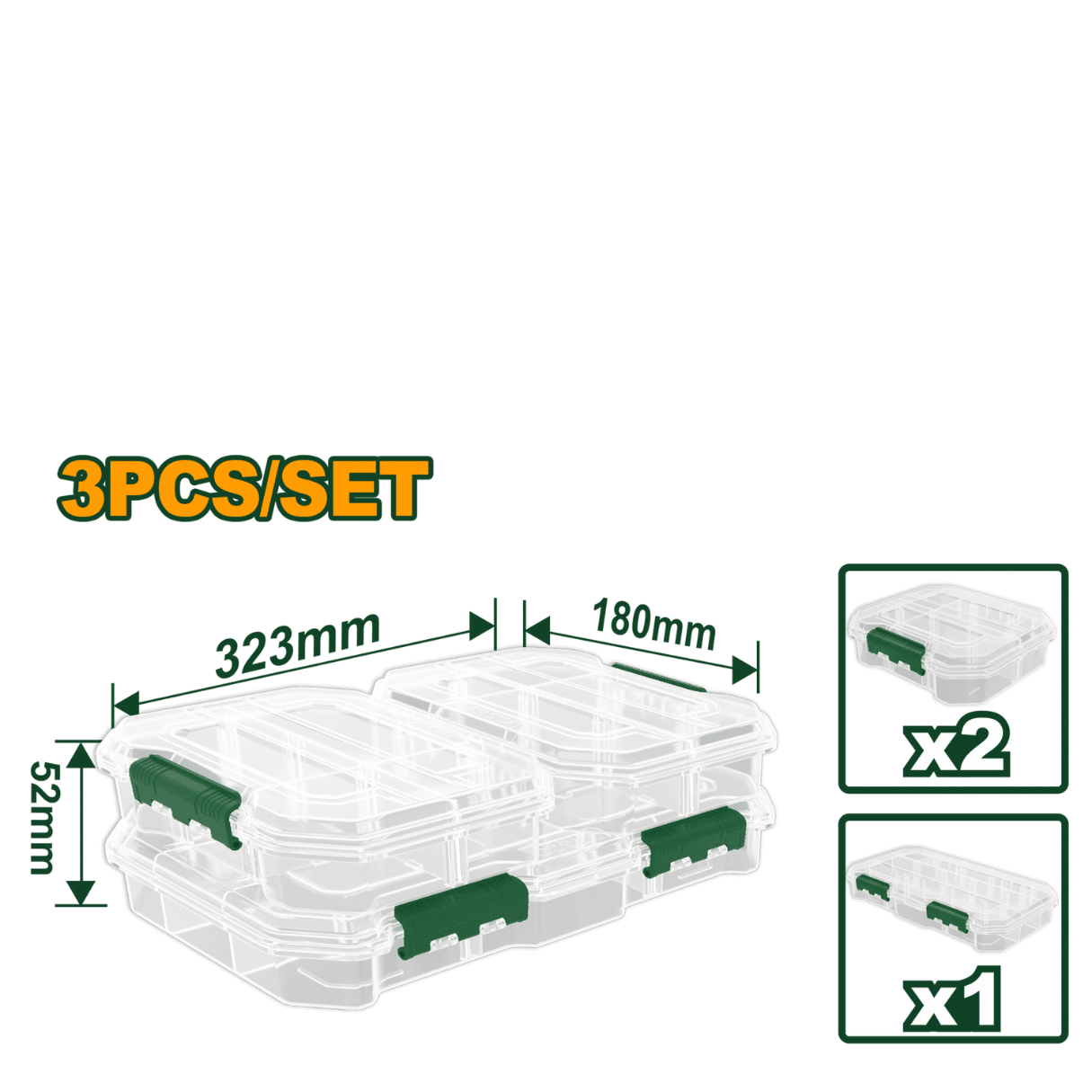 CAJA ORGANIZADOR PORTATIL DE PERNOS, TUERCAS, LLAVES , BROCAS, ETC. - Imagen 2