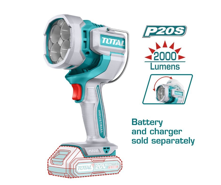 LINTERNA DE TRABAJO 2000LM LED - TOTAL