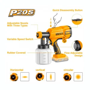 PISTOLA PARA PINTAR DE 20V INGCO