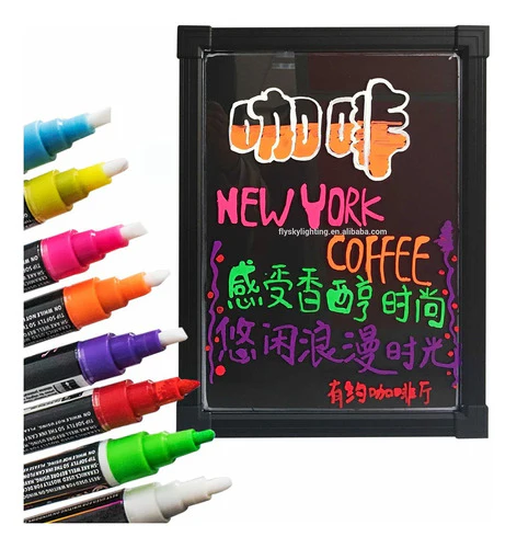 PIZARRA LED 60X80CM CON BATERÍA - Imagen 2