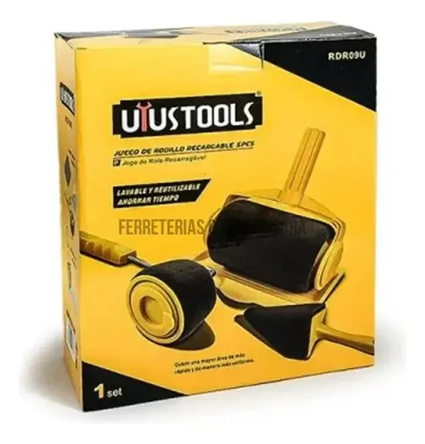 JUEGO DE RODILLO RECARGABLE 5PZA 1LTR UYUSTOOLS - Imagen 8