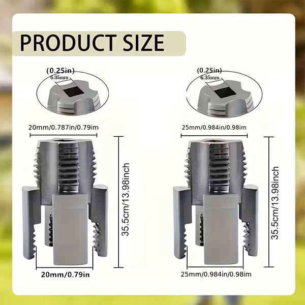 TARRAJA SACARROSCA PARA TUBOS DE 1/2" Y 3/4" - Imagen 2