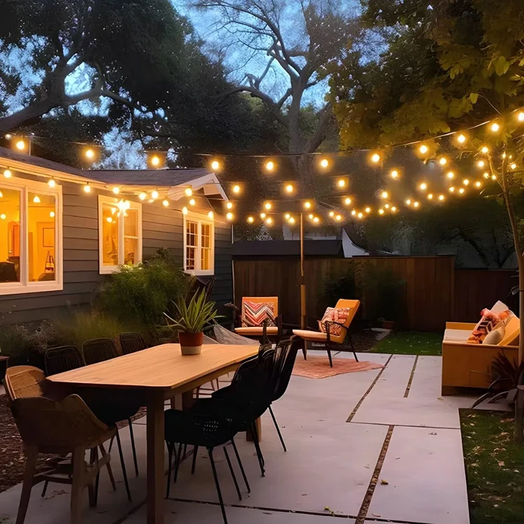 Guirnalda para locales, terrazas, patio 10 Mtr 20 Amp Incluidas - Imagen 2