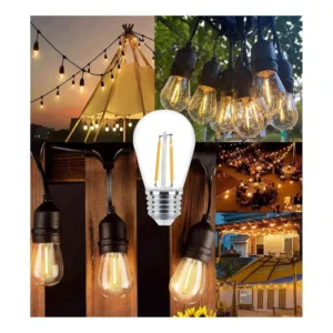 Guirnalda para locales, terrazas, patio  10 Mtr 20 Amp Incluidas