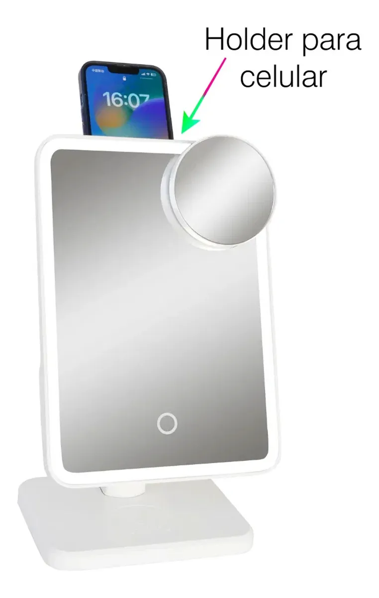 Espejo con parlante y cargador - Imagen 6