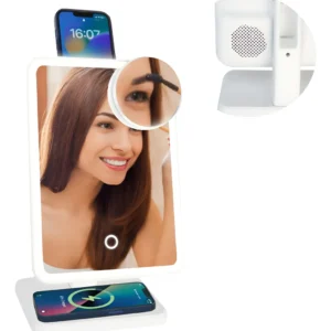 Espejo con parlante y cargador